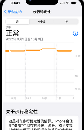 渝水iPhone手机维修如何在iPhone开启'步行稳定性通知'