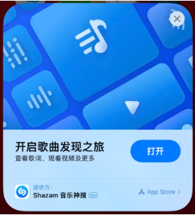 渝水苹果14维修站分享iPhone14音乐识别功能使用方法 