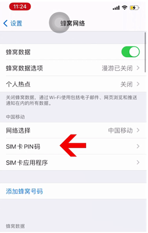 渝水苹果14维修网分享如何给iPhone14的SIM卡设置密码 