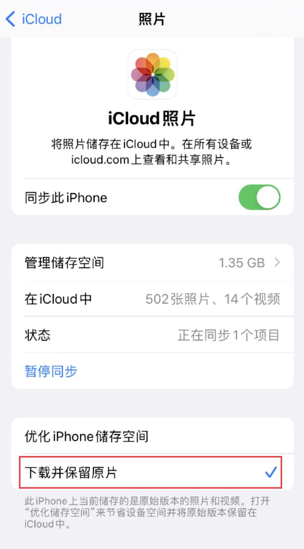 渝水苹果手机维修分享iPhone 无法加载高质量照片怎么办 